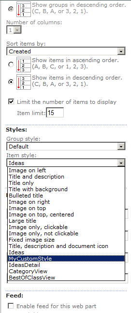 Sharepoint 2018 content query web part slots