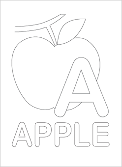 Printable Alphabet Coloring Pages Apple Printable Alphabet Coloring Pages Apple