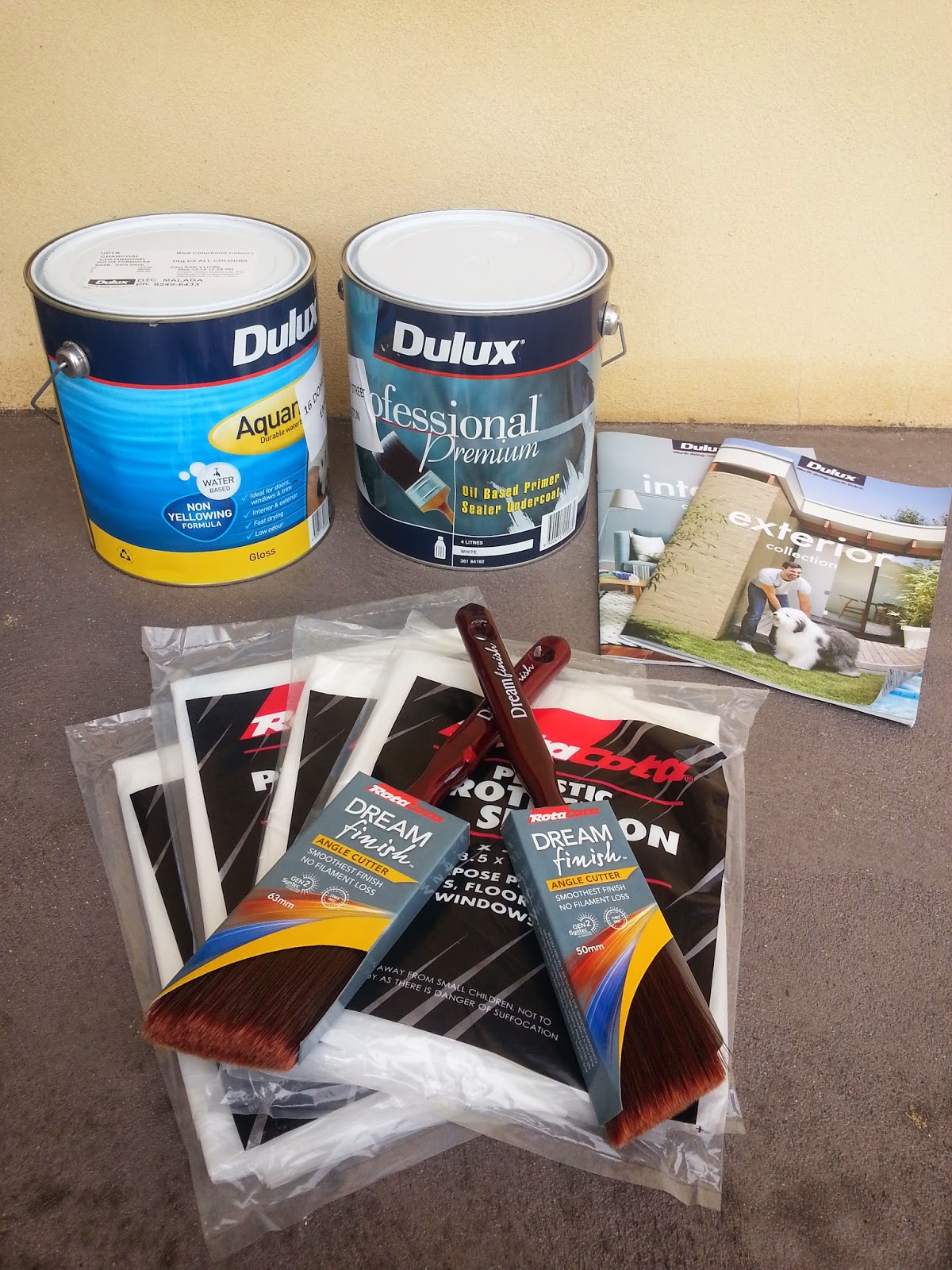 Jarrah Jungle Before and After Window Frames With Dulux Paint