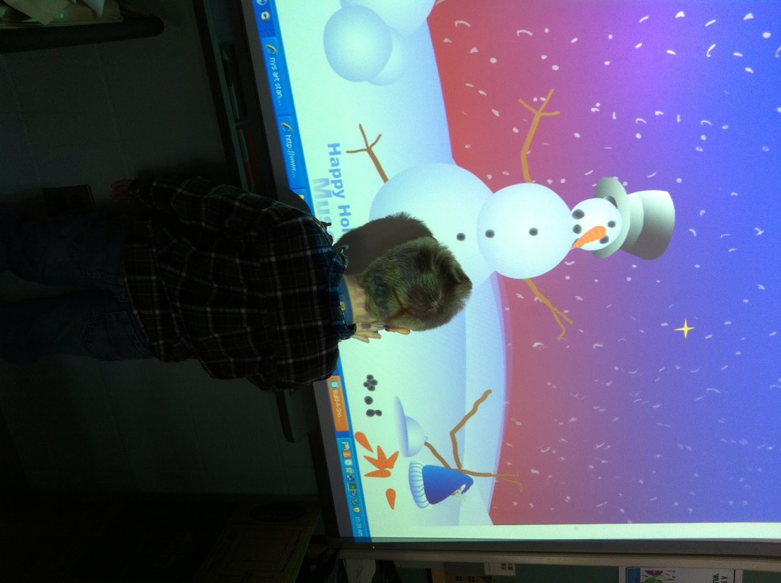 Art Room 104 Kindergarten SpongePaint Snowmen