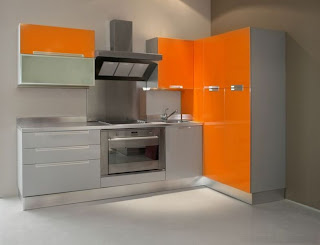 Orange Kitchen Cabinets