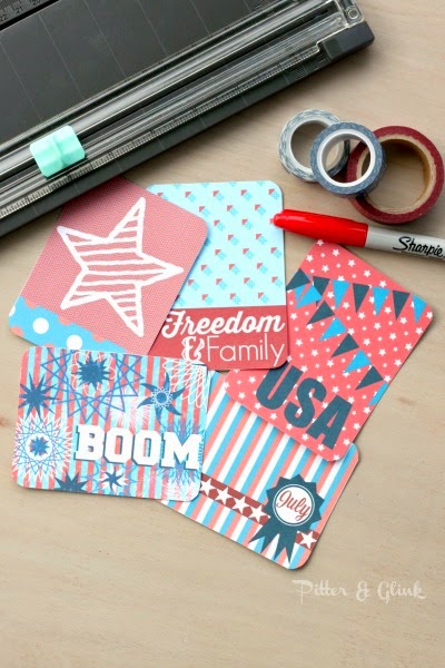 Free Printable 3x4 Patriotic Journal Cards from pitterandglink.com