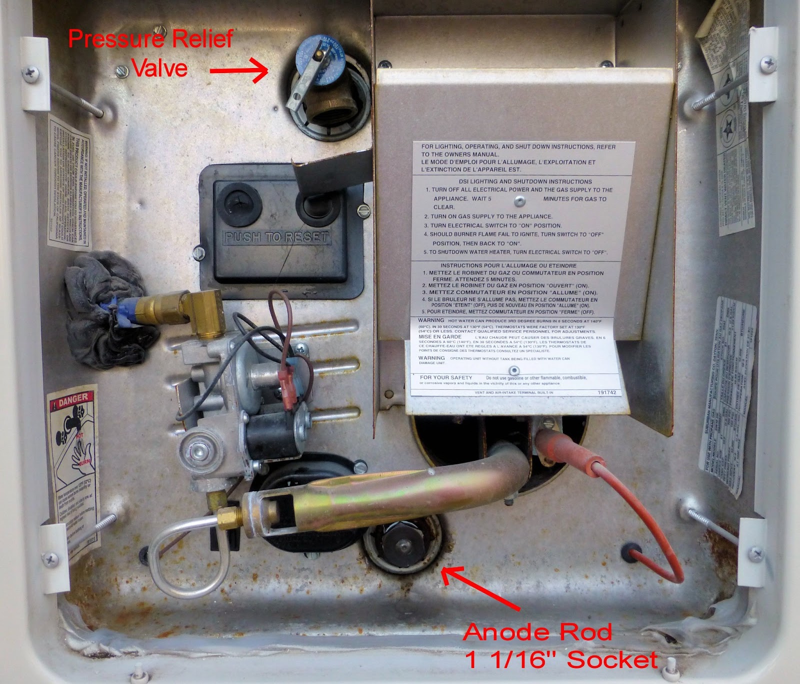 How to empty the hot water tank - Forest River Forums Forest River Water Heater Anode Rod