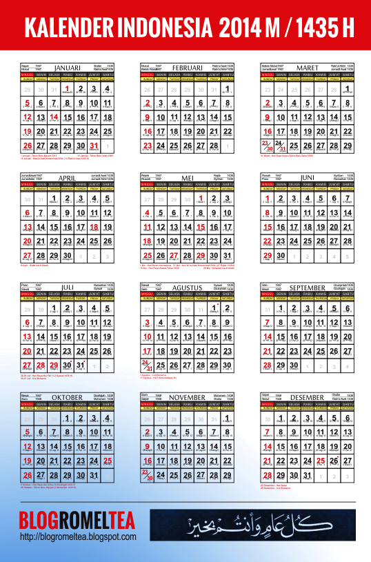 Download Kalender 2013 Indonesia Per Bulan