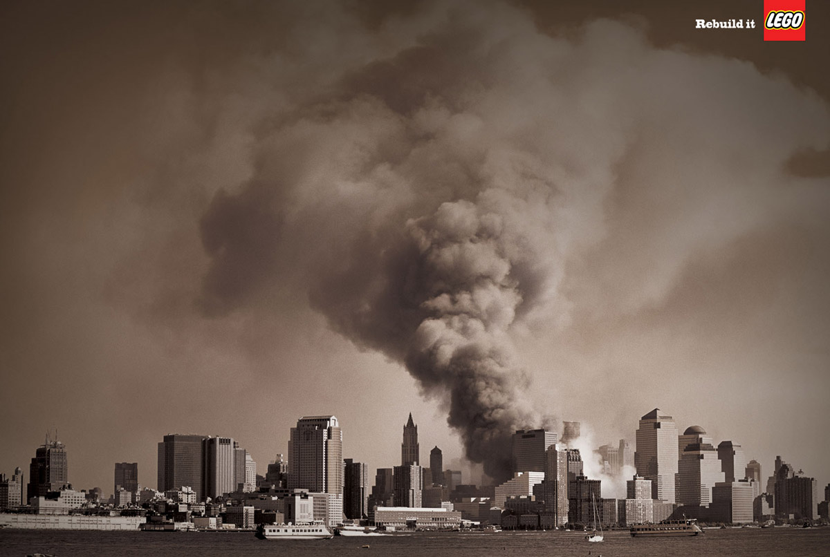 Persuasion and Influence Lego uses September 11th as an advertising tool