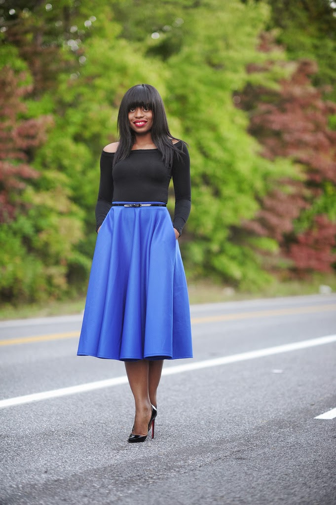 Kiki's Fashion How to wear a Flared skirt