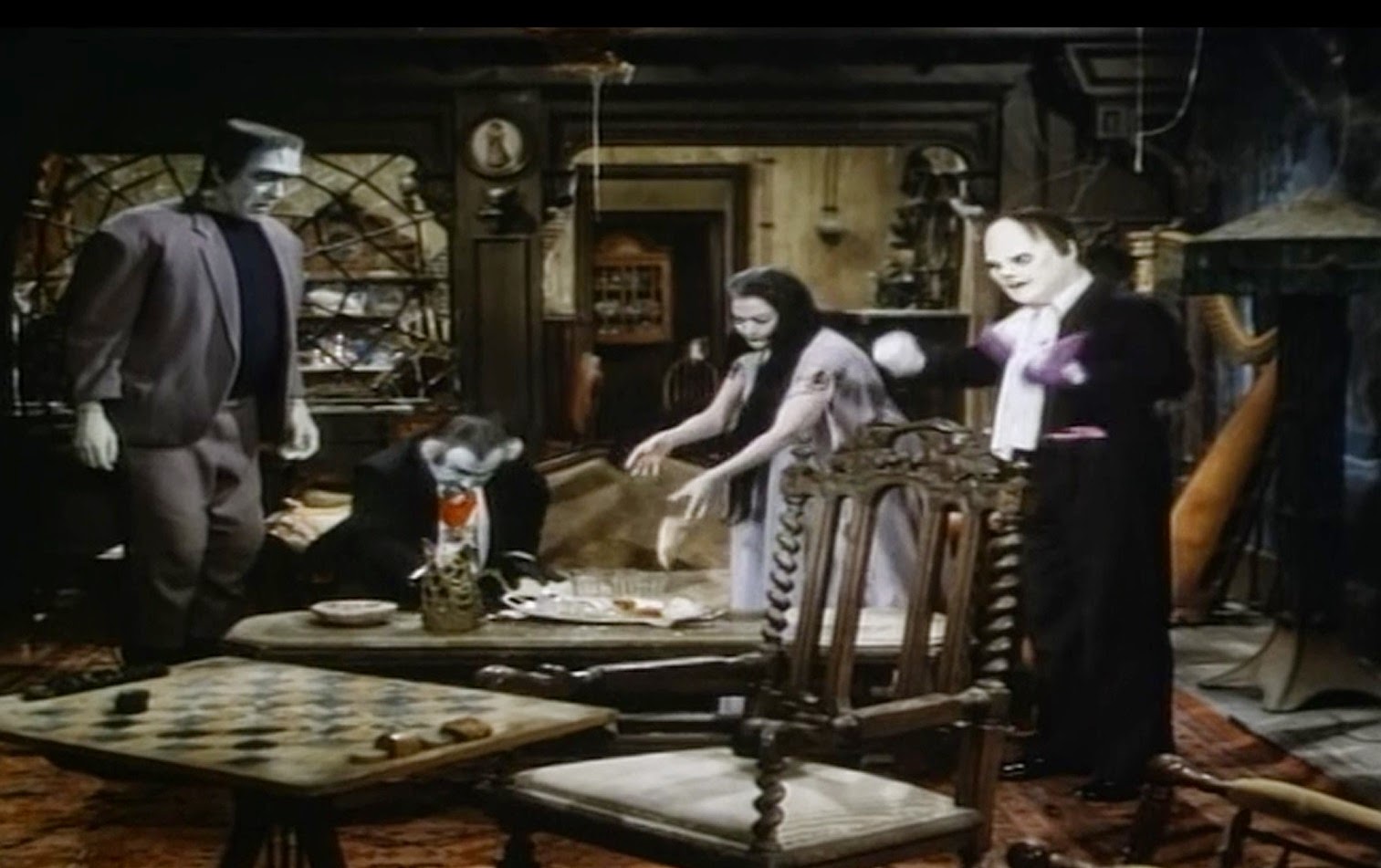 munsters living room in color