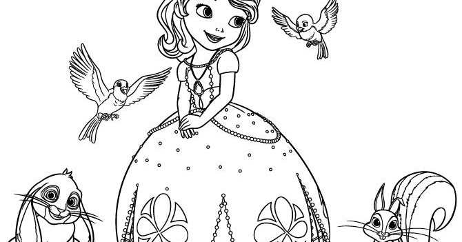 Kids Page: Sofia The First And Friends For Kids E Coloring Pages