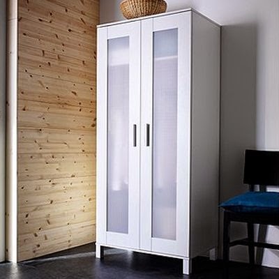 Ikea ANEBODA Wardrobe Armoire Cabinet White