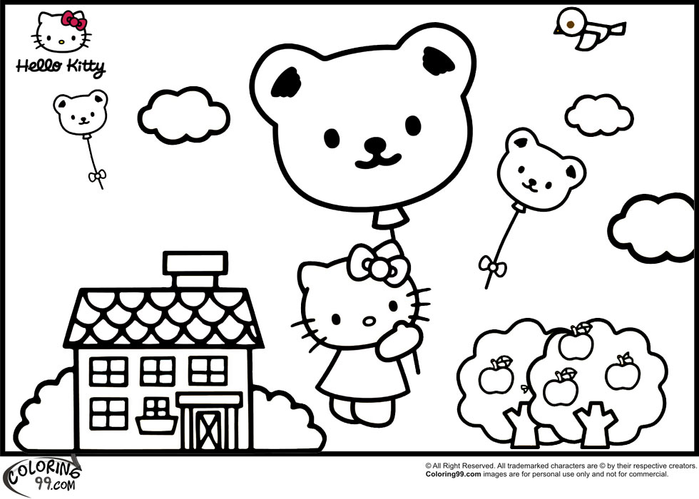 Hello Kitty Coloring Pages | Team colors