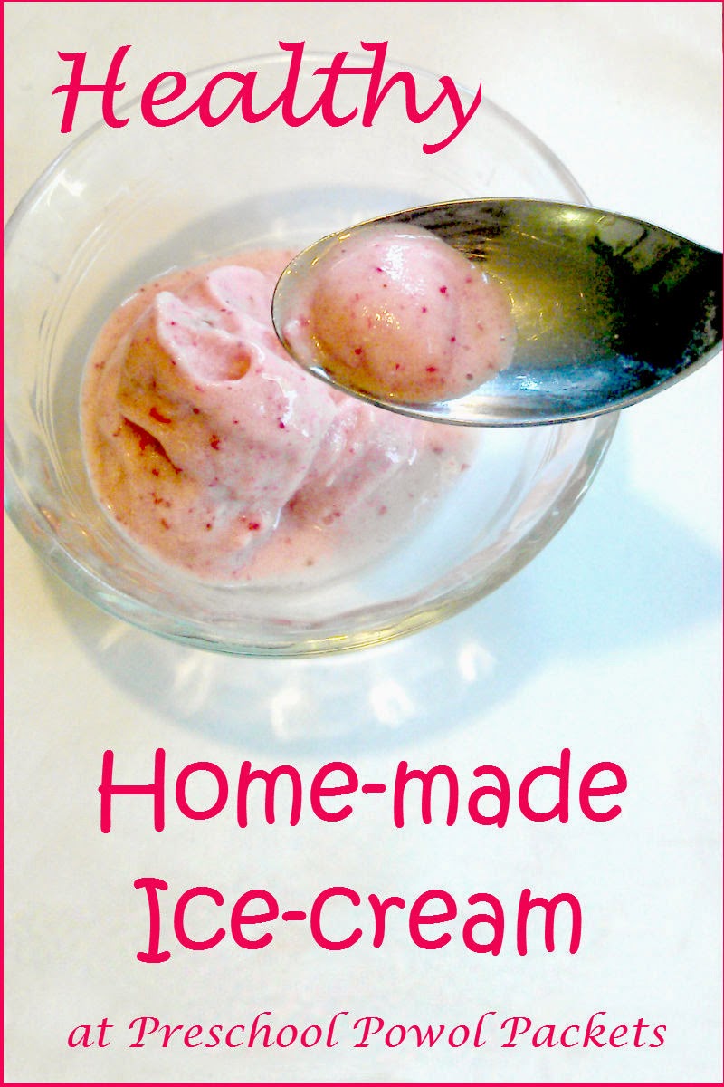 Healthy Homemade Icecream Recipe Preschool Powol Packets