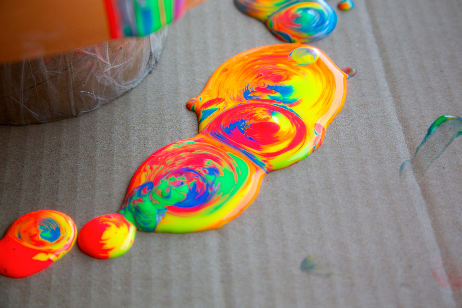 Holly's Arts and Crafts Corner Craft Project Pour Paint Handmade Cards