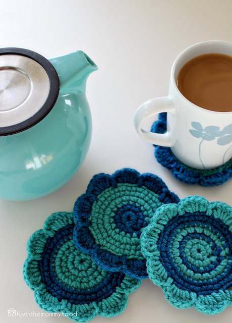 Crochet Summer Coasters + Photos