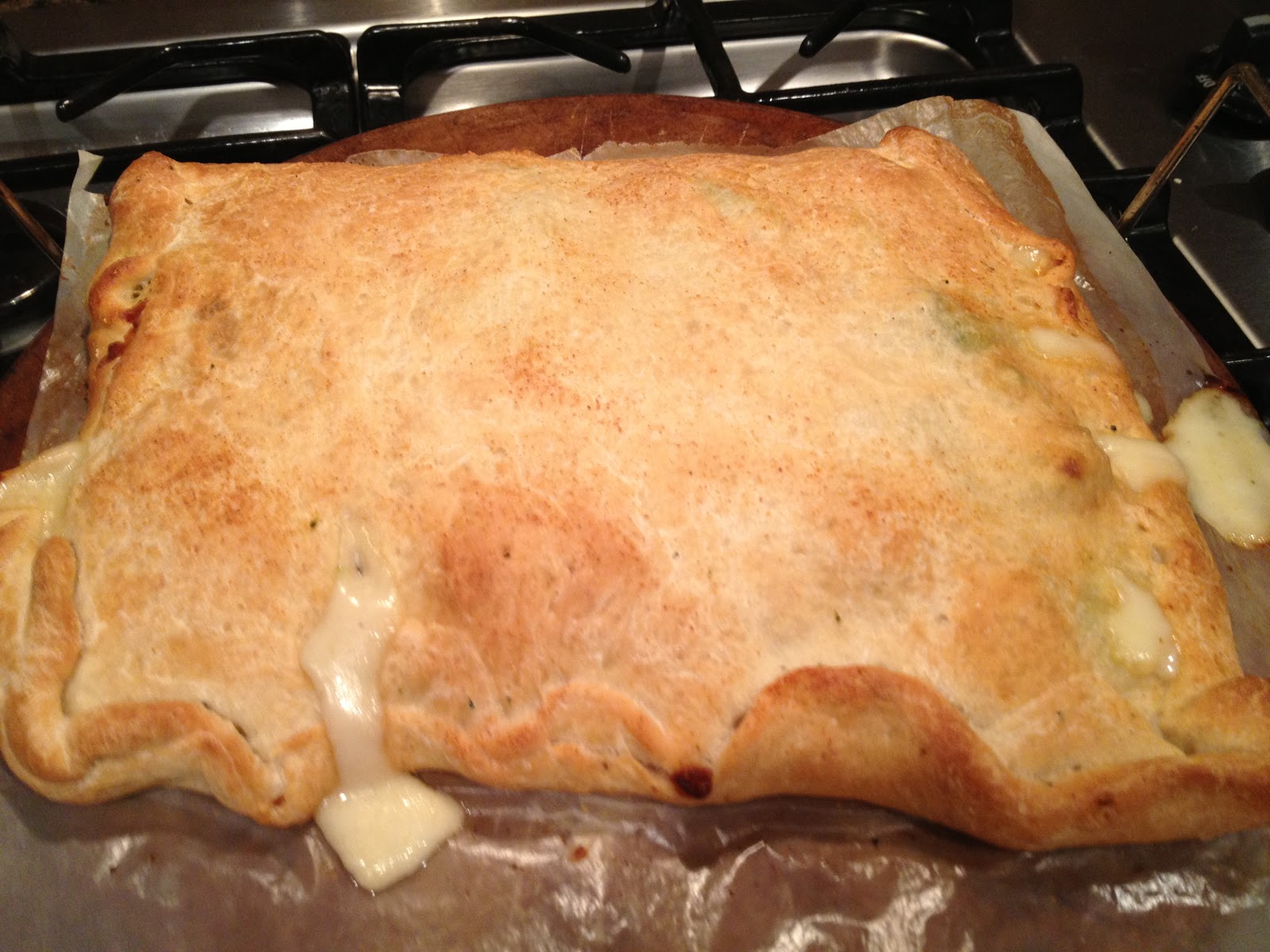 Chicken and Broccoli Alfredo Calzone Foody Schmoody Blog Foody