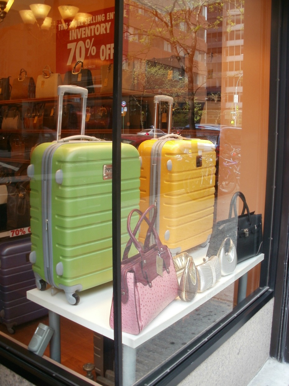 Midtown Blogger/Manhattan Valley Follies Luggage Choices and Shopping in Midtown