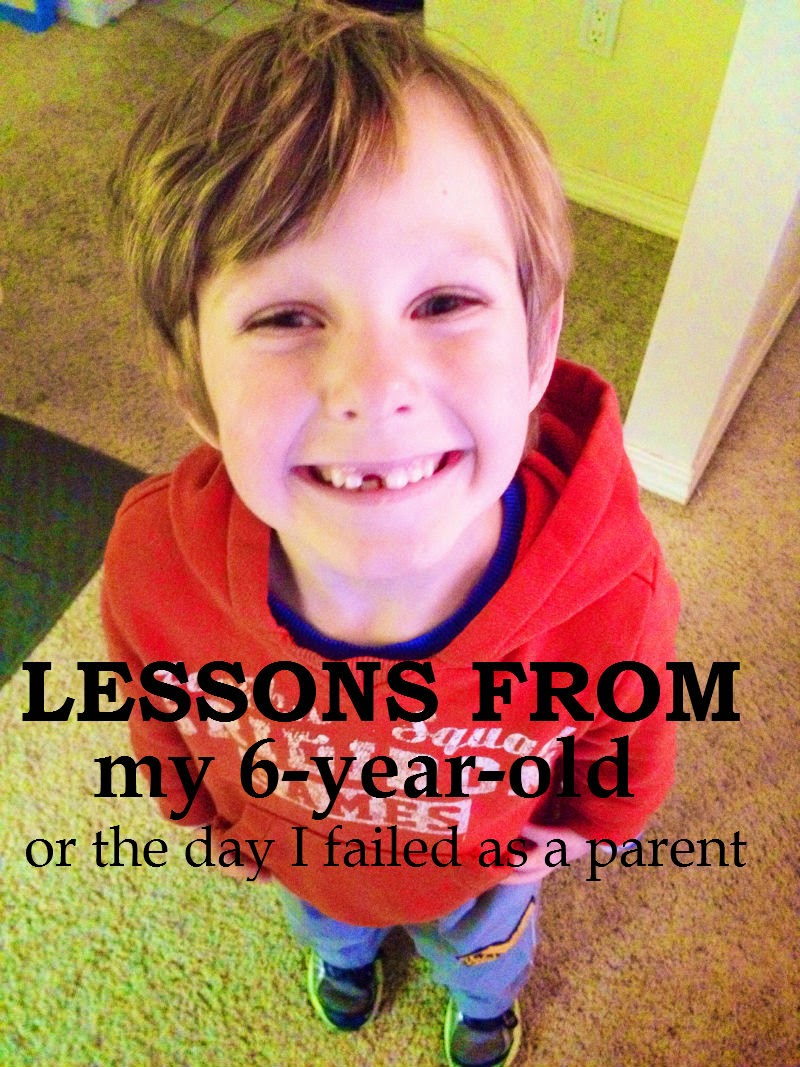 Warkymom Lessons from my 6yearold or the day I failed as a parent