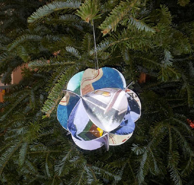 christmas card ornaments