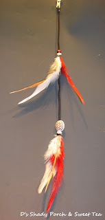 Feather hair clips by The Shady Porch Feather and leather hair clips by The Shady Porch