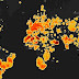 Mapa de todos los meteoritos registrados en la historia