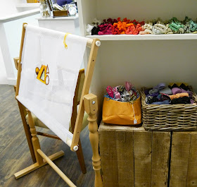 On the Shelves at The Haberdashery Project Dundee, craft shop, grand opening, sewing, crafting, DIY, supplies, haberdashery, The Haberdashery Project, new store, tapestry, threads, colourful threads, embroidery, ribbon