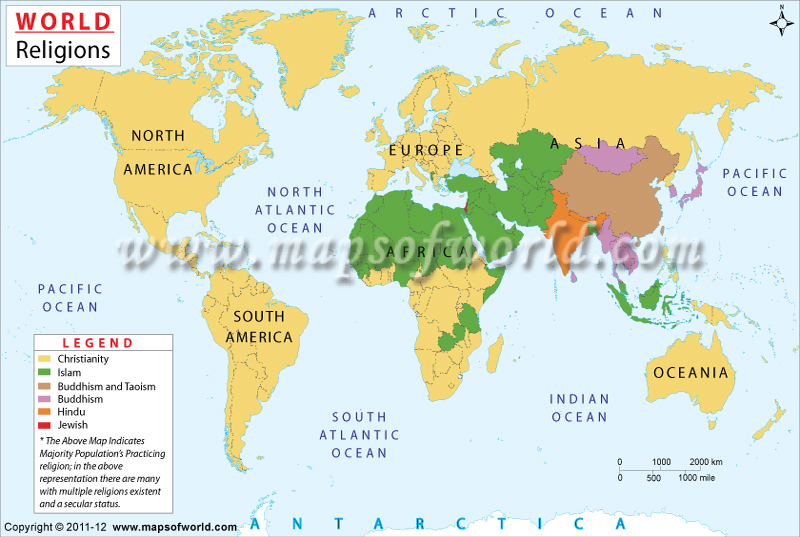 mapa del cristianismo en el mundo actual