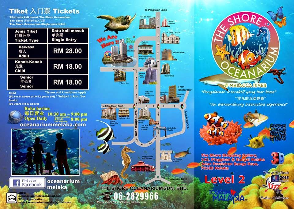 ErZa Cuti2 hujung tahun; The Shore Oceanarium, Melaka