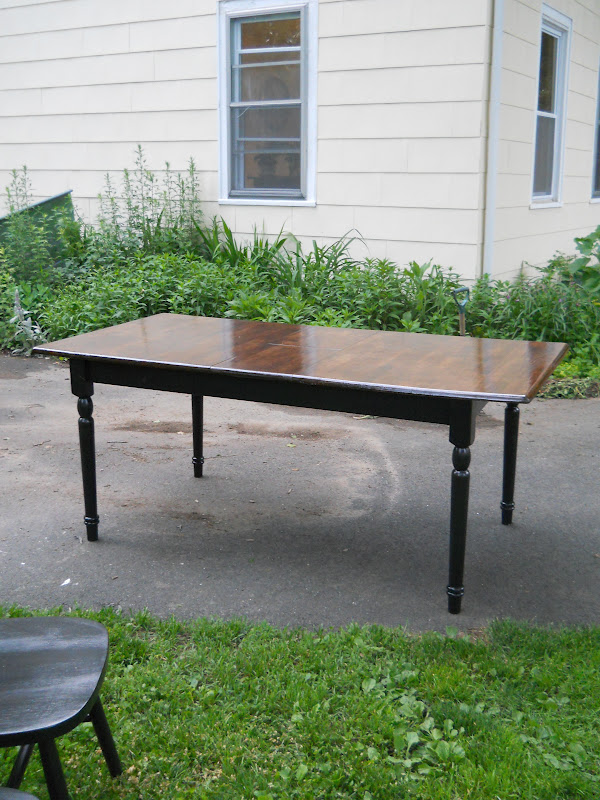 Heir and Space Vintage Pecan Dining Table Set