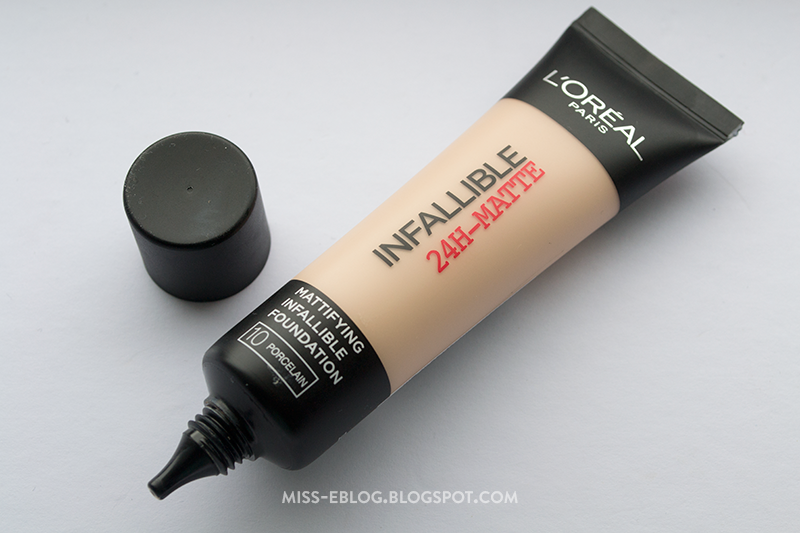 L'Oreal Infallible 24hr Matte Foundation Porcelain Swatch and Review