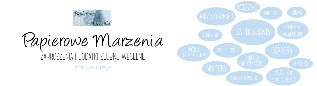 Papierowe Marzenia Zaproszenia ślubne