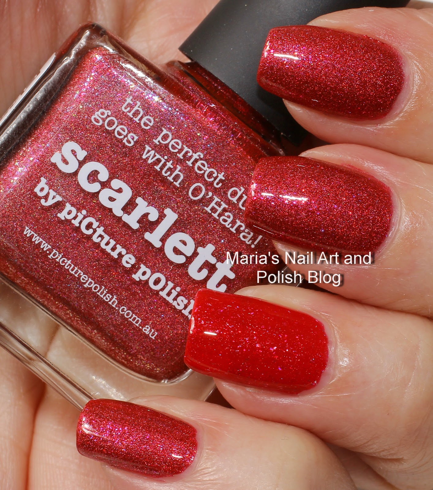 Marias Nail Art and Polish Blog Picture Polish Scarlett with an O'Hara