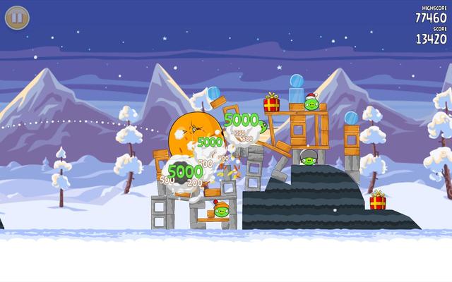 Download Angry Birds Seasons with new Christmas Calendar and 25 Levels