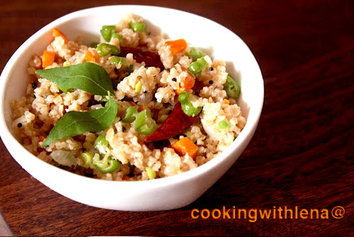 cracked wheat vegetable upma