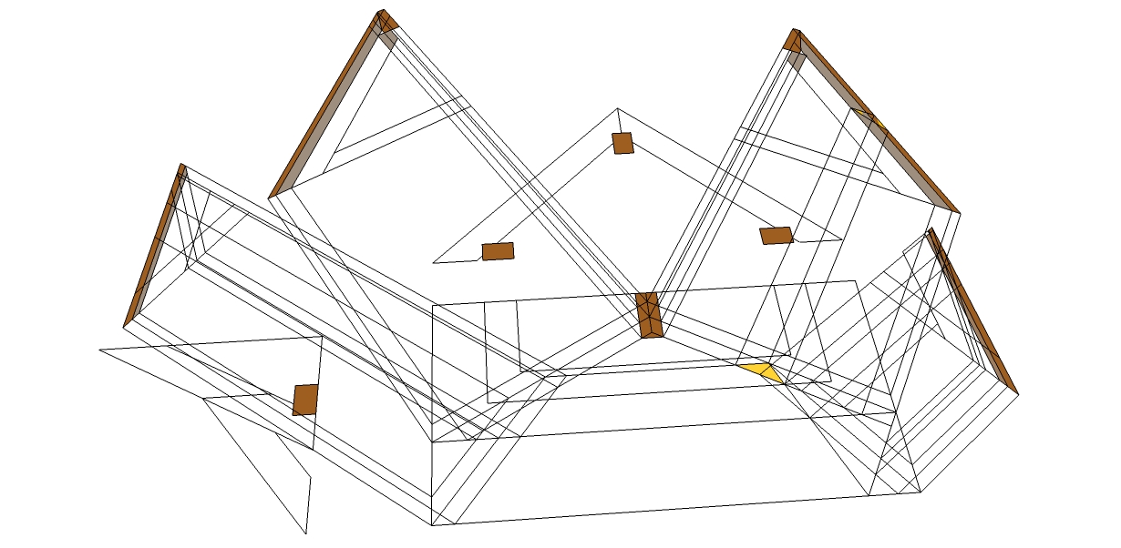 Roof Framing Geometry The single sided hip sprocket