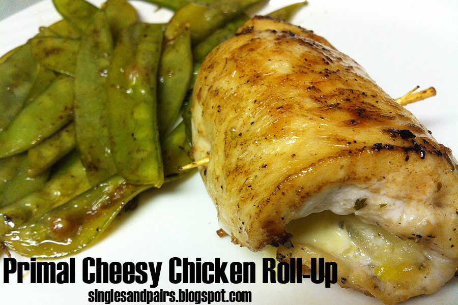 Singles And Pairs Primal Cheesy Chicken RollUps