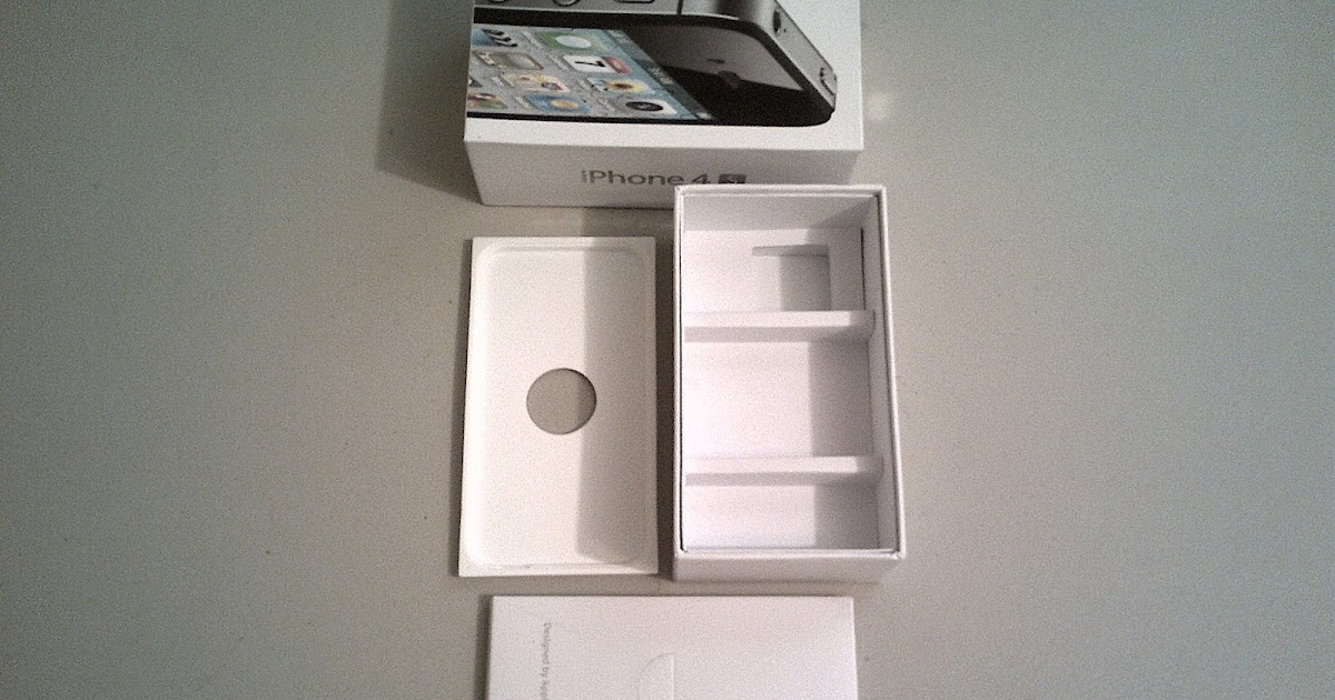iPhone and Blackberry Empty Boxes Brand New iPhone 4s Black Empty Box