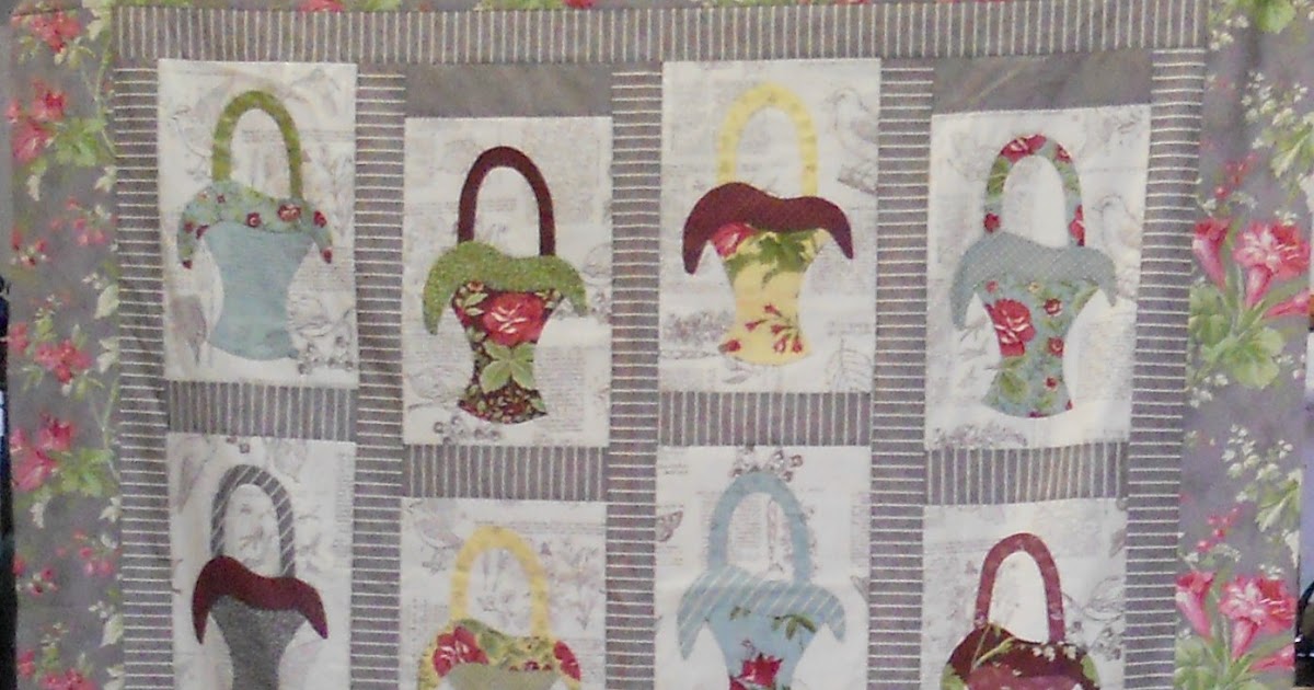 Log Cabin Quilter Basket Quilt Top Done