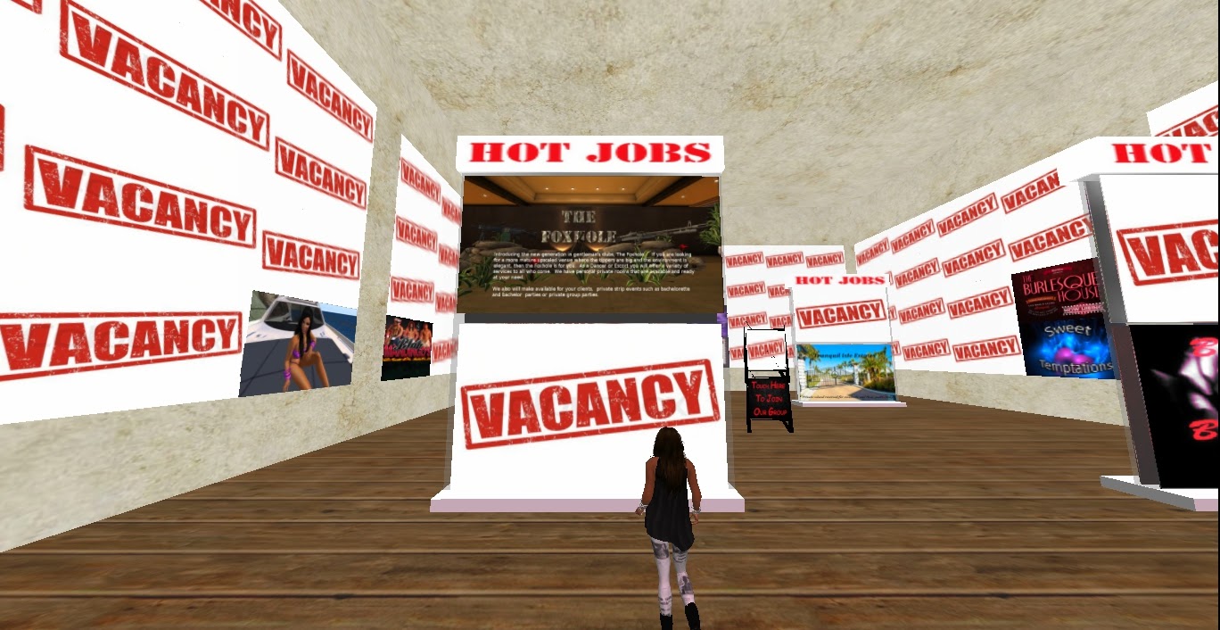 SPOTLIGHT ON VACANCY Jobs & Recruitment Service in Second Life that