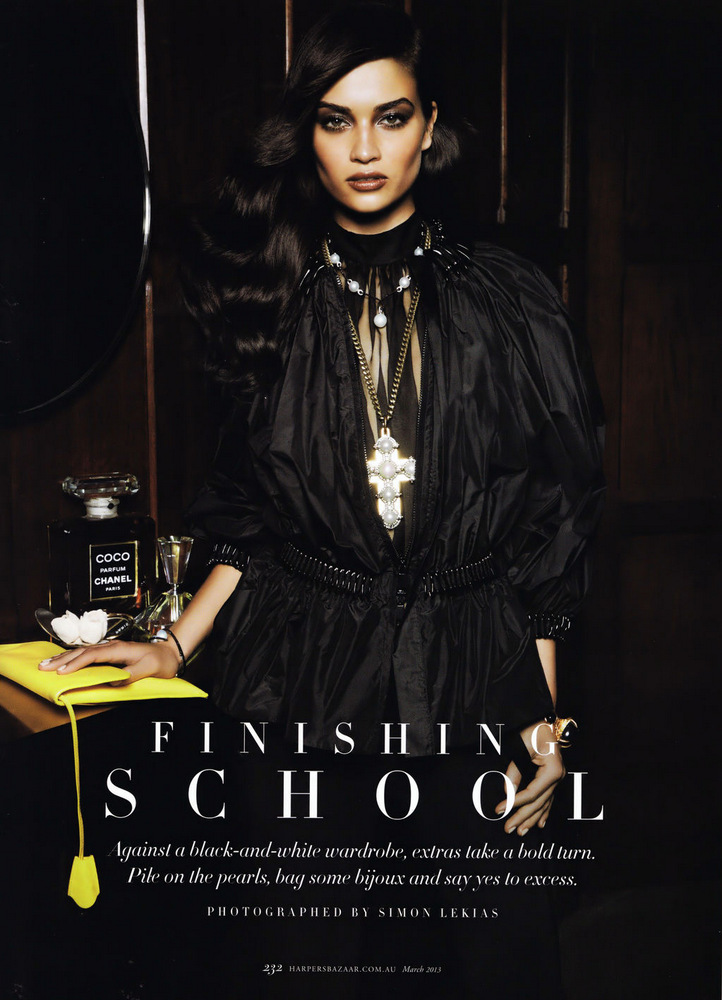Smartologie: Shanina Shaik for Harper’s Bazaar Australia March 2013