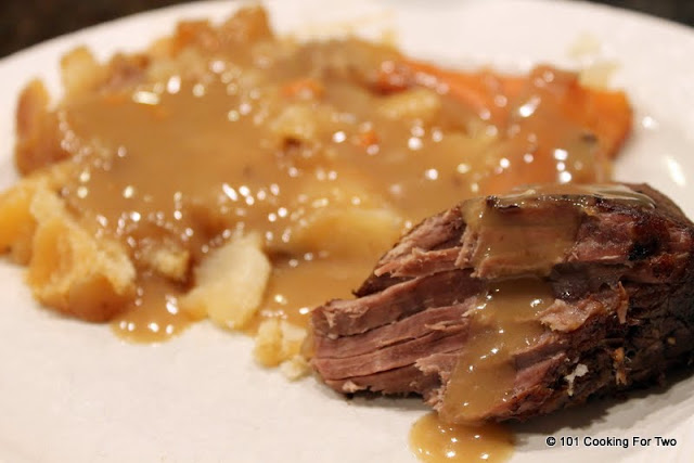 Slow Cooker Pot Roast with Gravy from 101 Cooking For Two