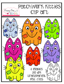 http://www.teacherspayteachers.com/Product/Patchwork-Kitties-Freebie-Clip-Art-1608060