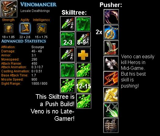 Venomancer - Lesale Deathbringer Item Build | Skill Build | Tips - DotA  Bite - Feed your DotA Game