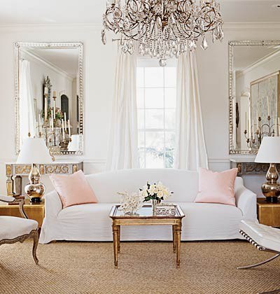 pink glam living room decor Eye For Design: Decorate With Soft Blush Tones