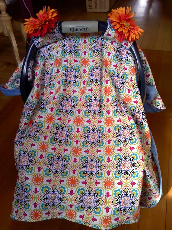 Sew Fantastic Baby Car Seat Cover tutorial