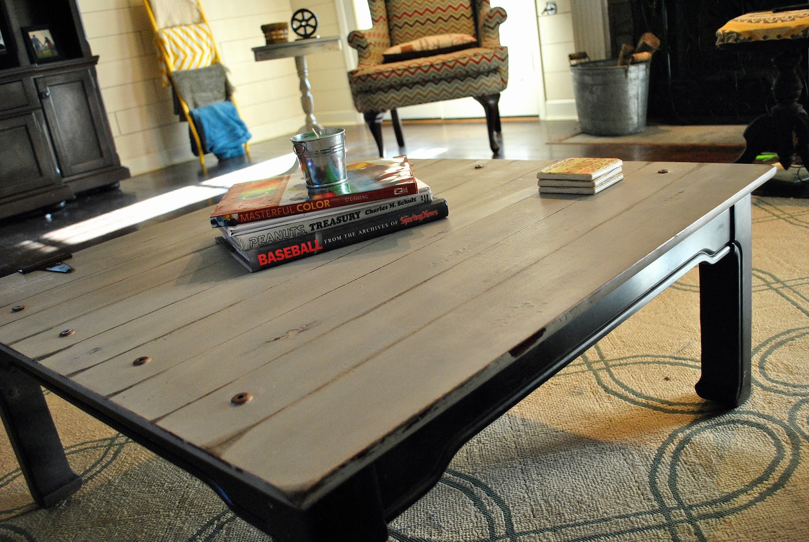 Amazing Grays Industrial Aged Coffee Table Redo Industrial Aged Coffee Table Redo