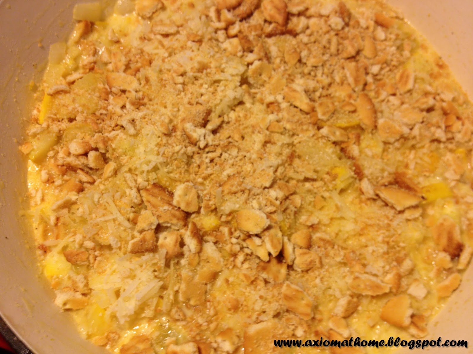 Axiom At Home Yellow Squash Crustless Quiche