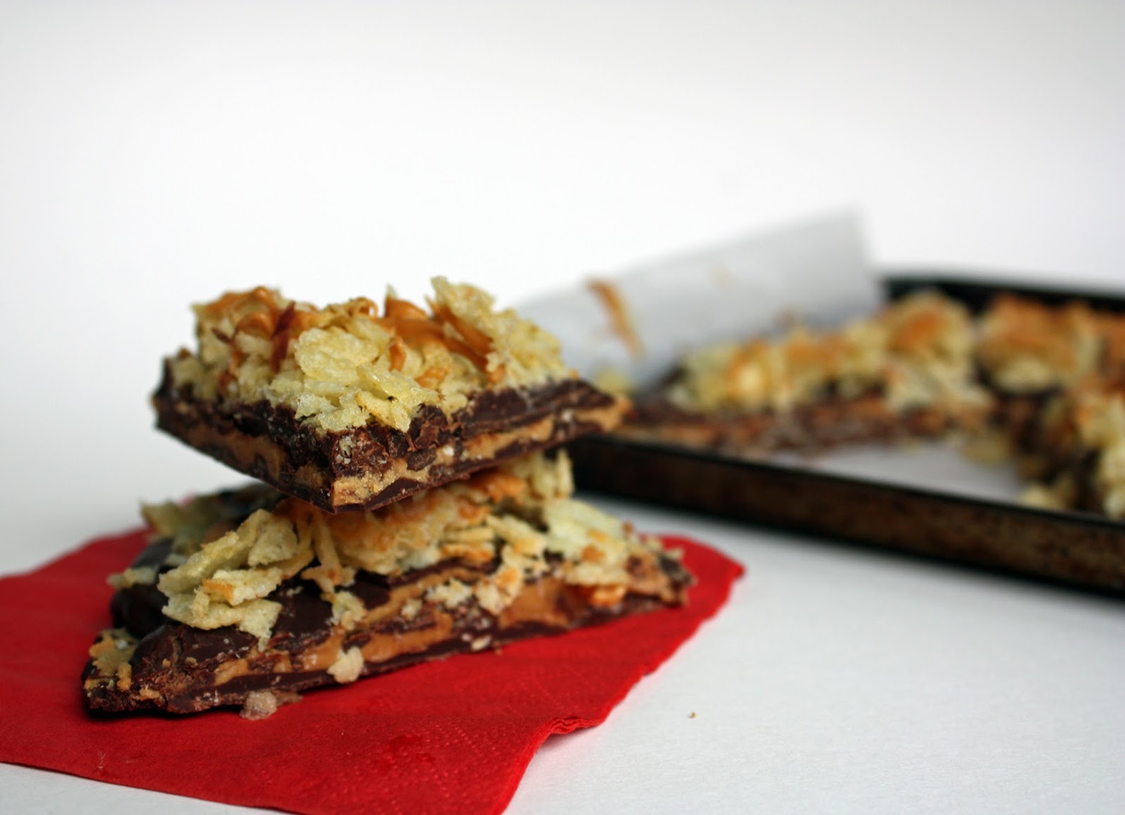 Peanut butterstuffed potato chip chocolate bark How to Philosophize
