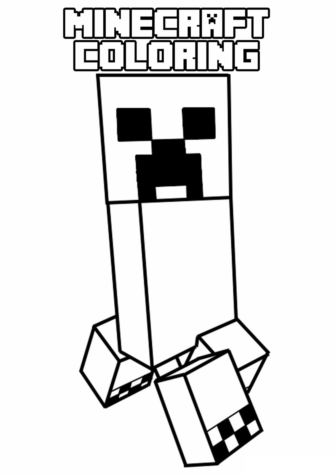 Desenhos para colorir do Minecraft  Minecraft coloring pages, Free  printable coloring pages, Coloring pages for kids