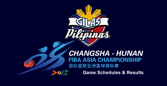 List of Gilas Pilipinas Complete Game Results Scores Schedules - 2015 FIBA Asia Championship @ China List of Gilas Pilipinas Complete Game Results Scores Schedules - 2015 FIBA Asia Championship @ China
