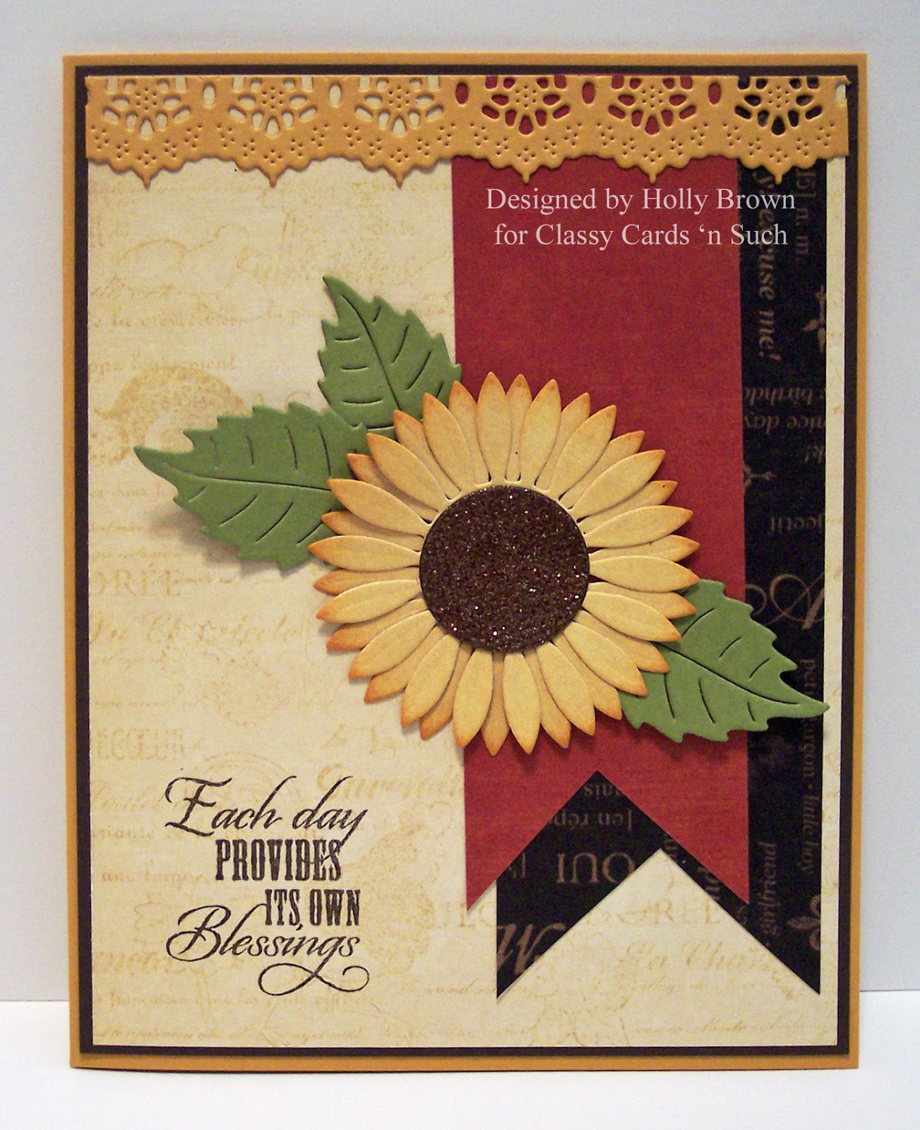 Classy Cards 'n Such Sunflower Blessings