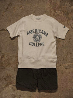 AMERICANA Crew Neck Sweat Short Sleeve - Americana Emblem Print Spring/Summer 2015 SUNRISE MARKET